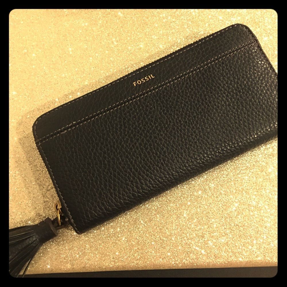 Fossil Wallet Tara Clutch Nubuck Leather